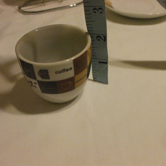 Collector's 2 Miniture Coffee Cafe Cup & Saucer - Picture 4 of 9